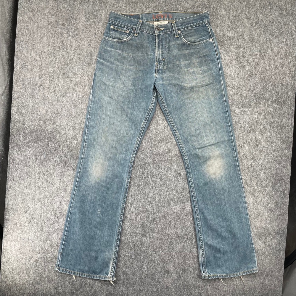 Vintage Levis 527 Low Bootcut Jeans Mens 30x32 Blue Denim Distressed